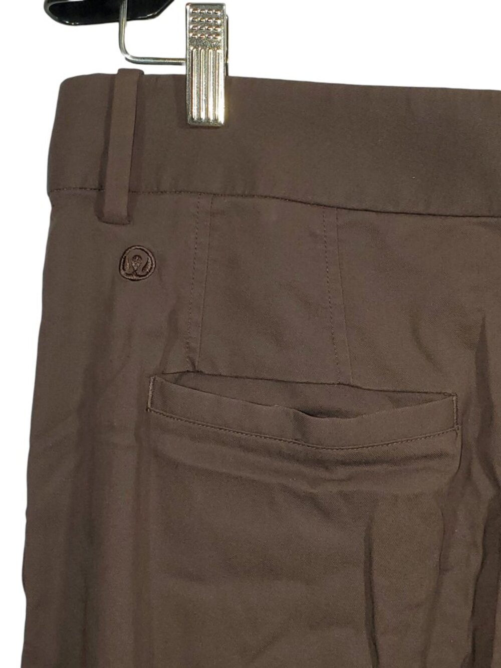 Lululemon Pleat-Front High-Rise Trouser Pants Women's 12 Espresso Brown Wide Leg - Picture 6 of 8